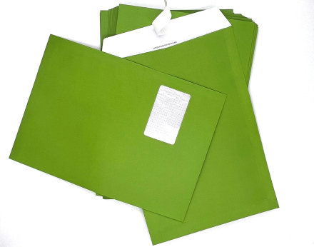 Farbige C4-Fenster-Versandtaschen, umschlag-discount